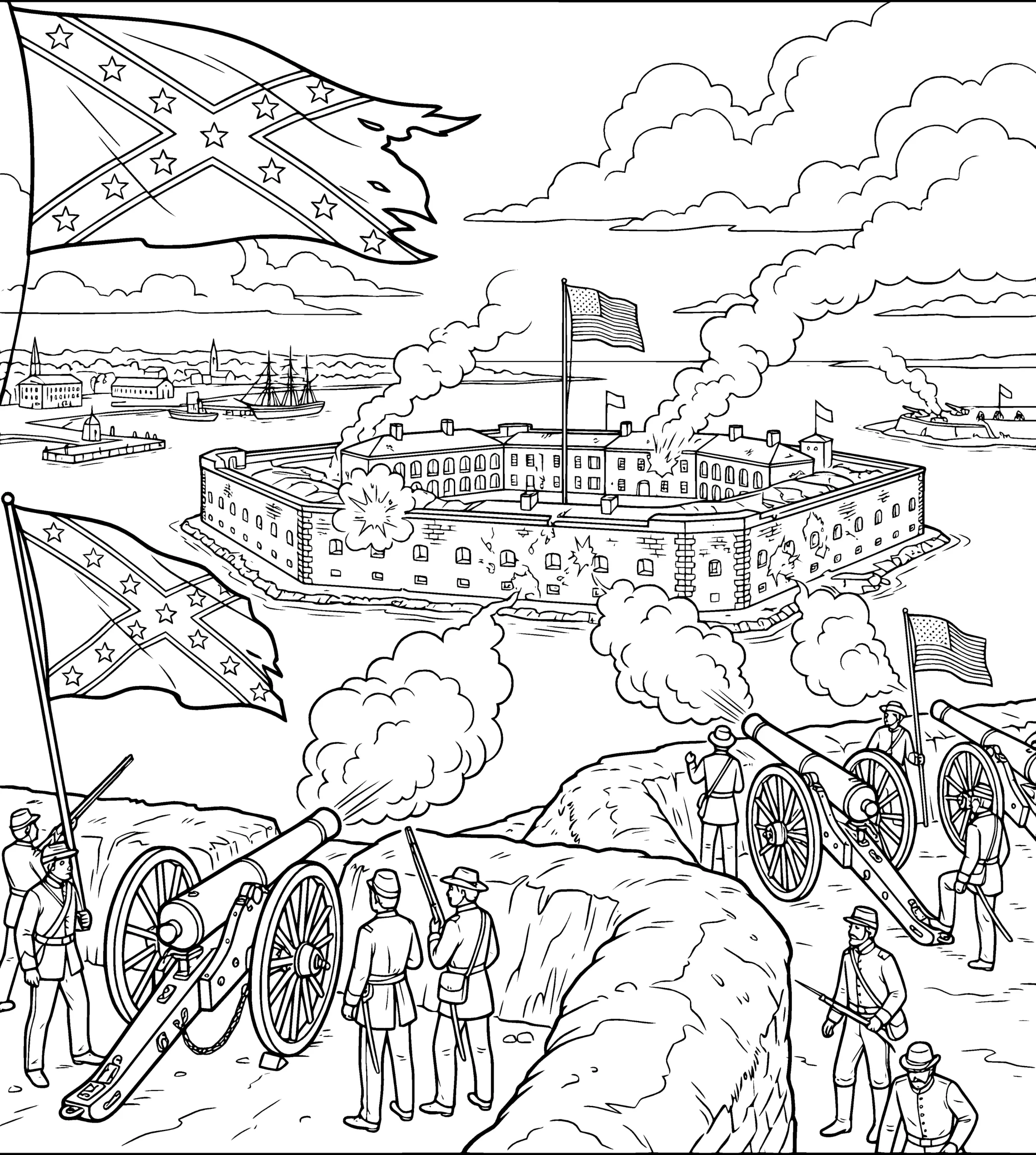 Before — War of the Rebellion: the Coloring Book