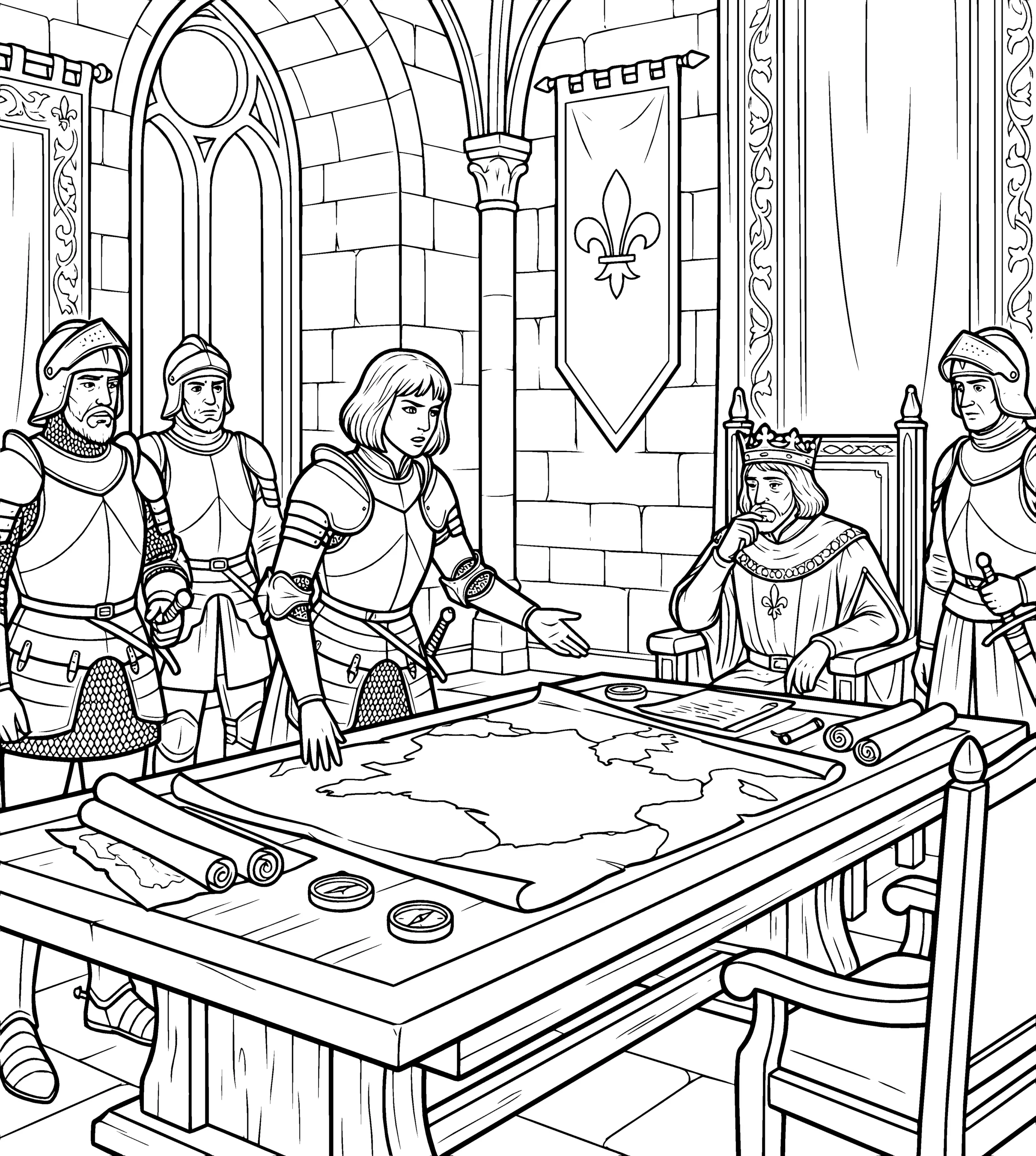 Avant — Jeanne d'Arc: le Livre de Coloriage
