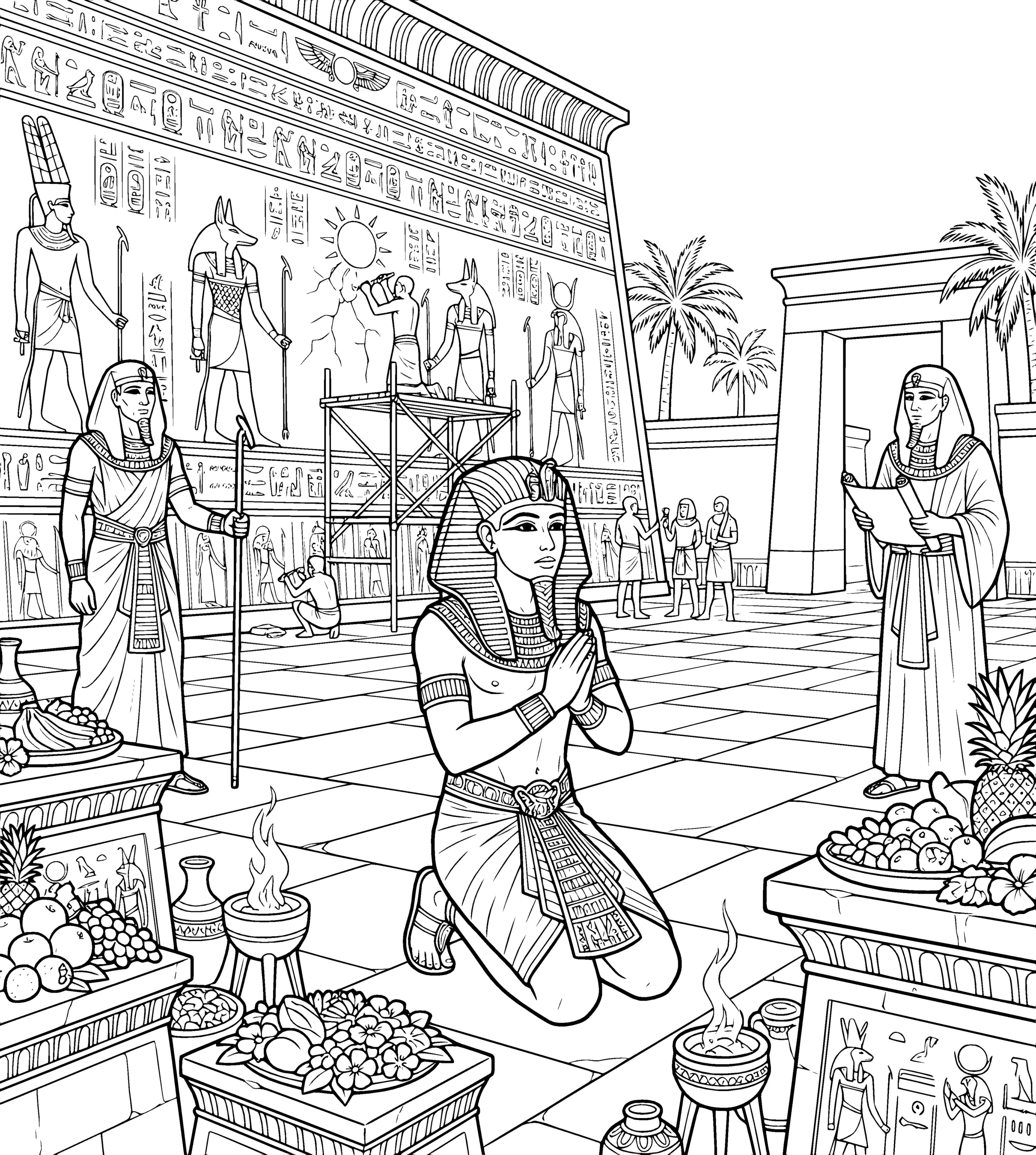 Antes — Tutankamun: el Libro de Colorear