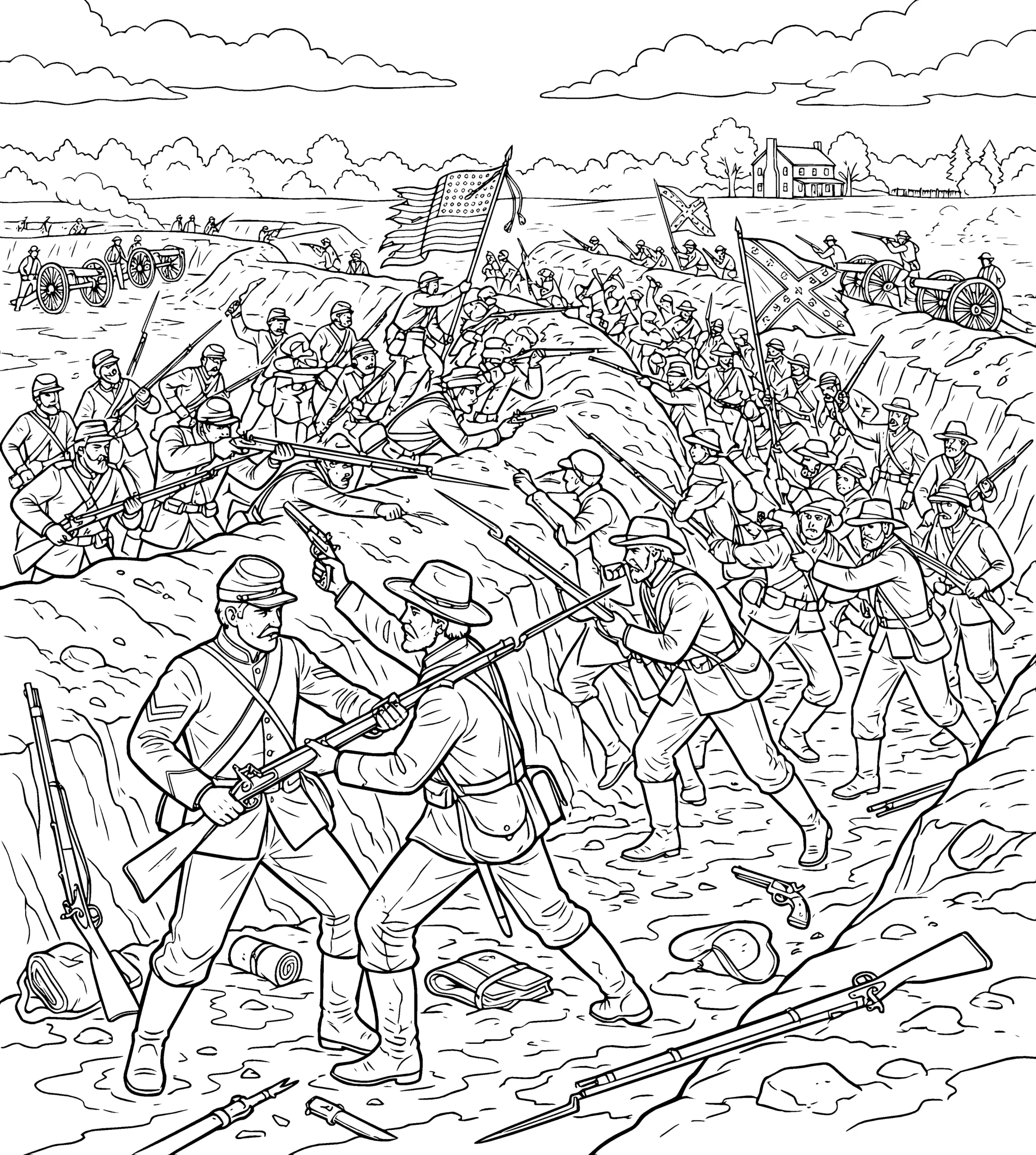 Antes — La Guerra de Secesion: el Libro de Colorear