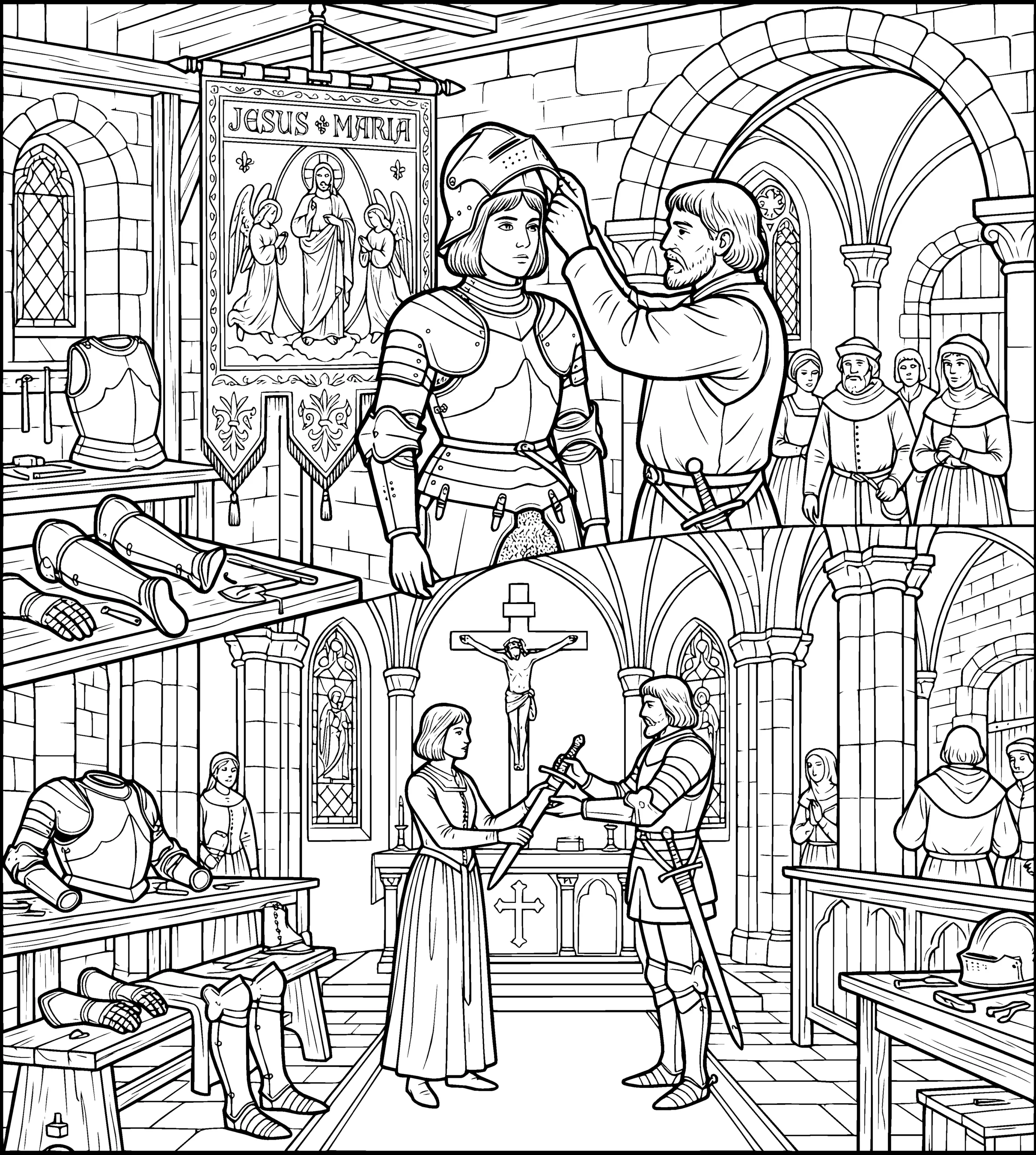 Avant — Jeanne d'Arc: le Livre de Coloriage