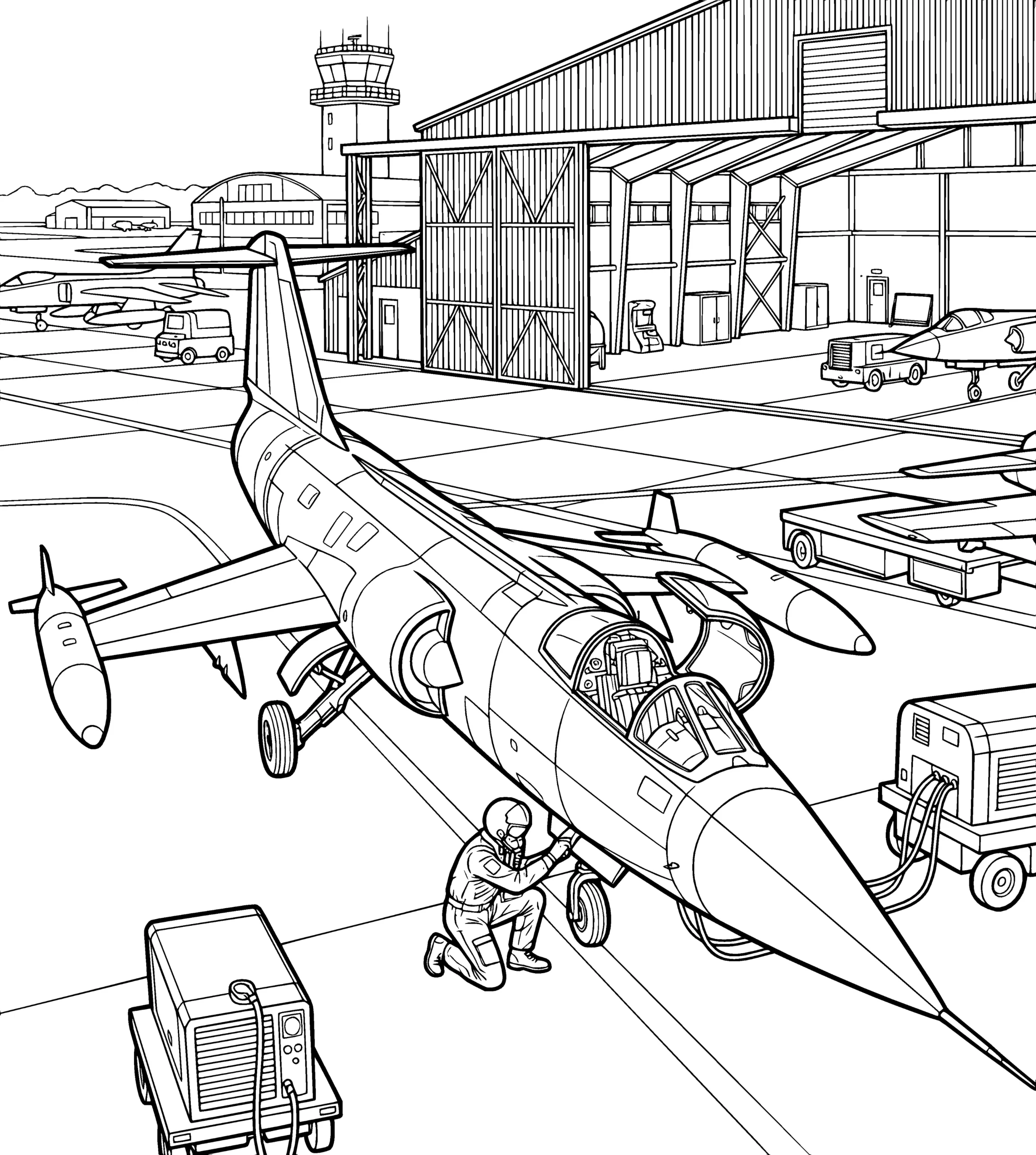 Before — Jet Fighters: the Coloring Book