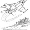 Avions de chasse livre coloriage