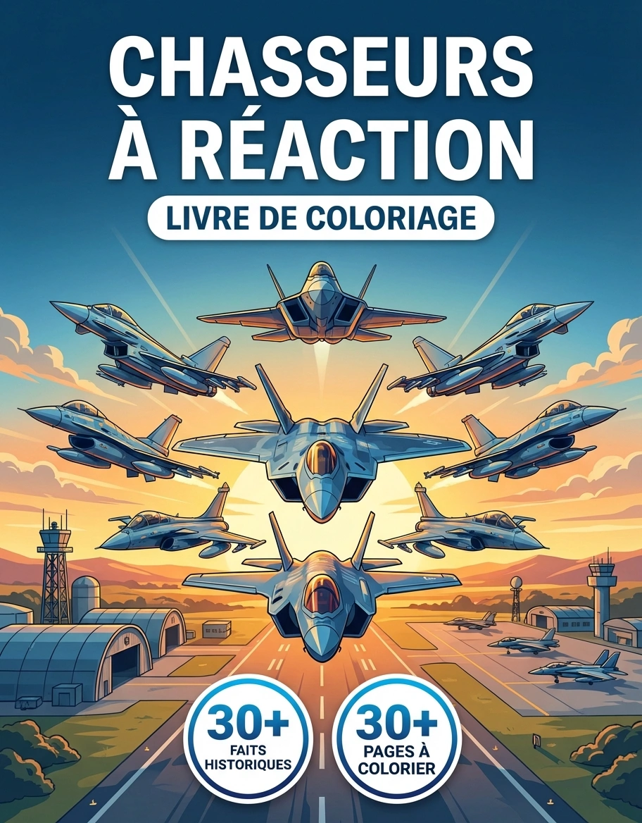 Avions de Chasse : le Livre de Coloriage