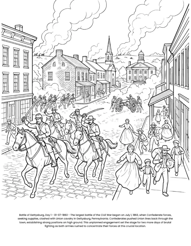 War of the Rebellion: the Coloring Book coloring page preview