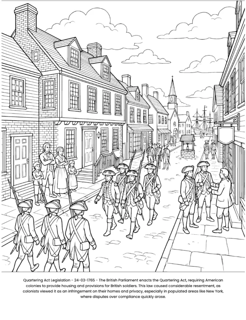 The Revolution War: the Coloring Book coloring page preview