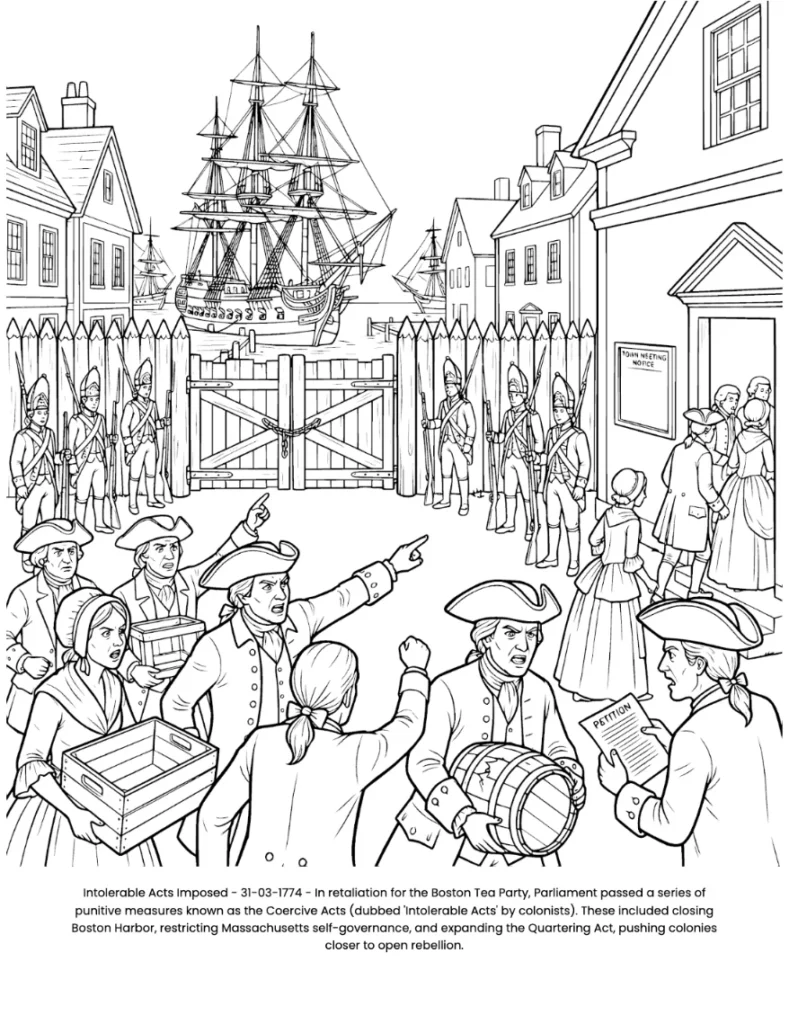 The Revolution War: the Coloring Book coloring page preview