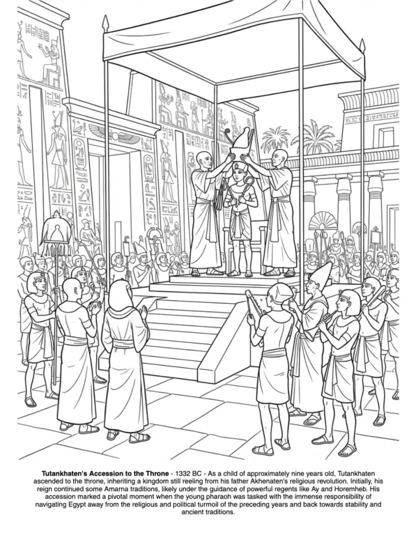 Coloring Book Tutankhamun