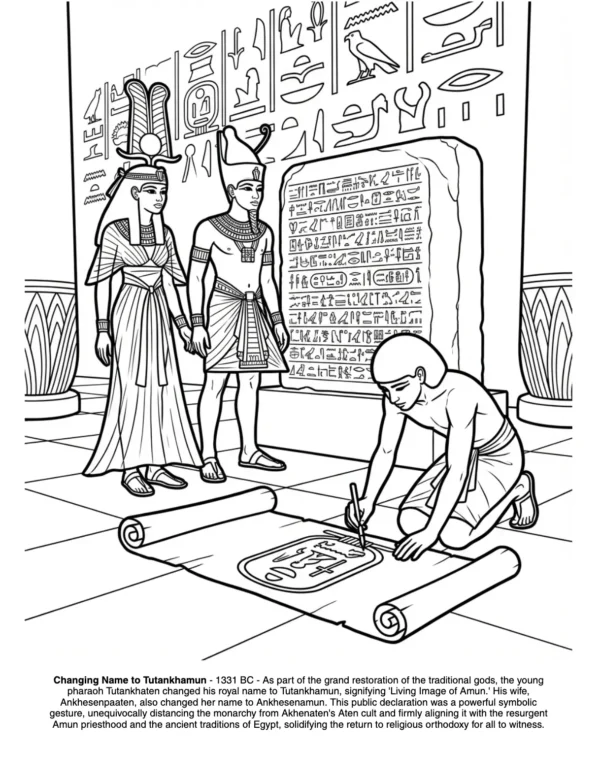 Coloring Book Tutankhamun