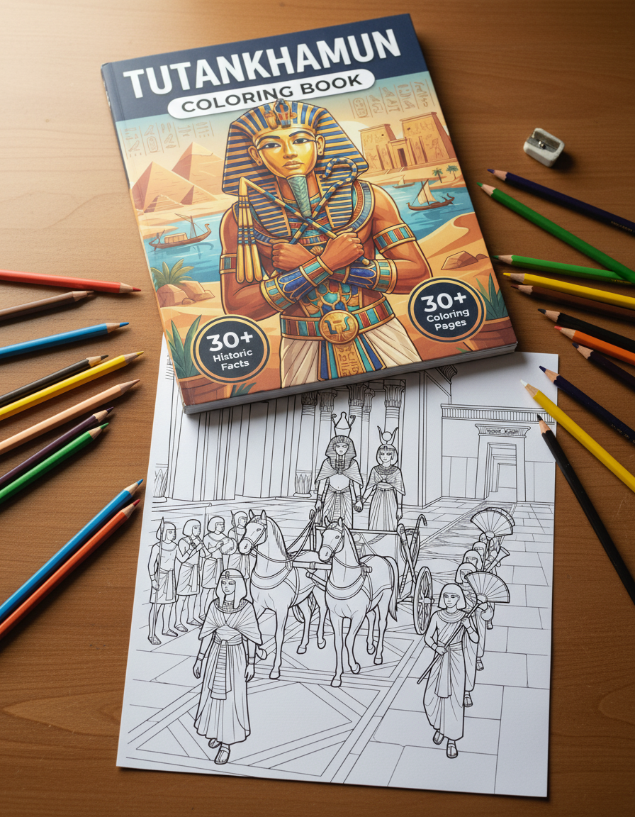 Tutankhamun Coloring book