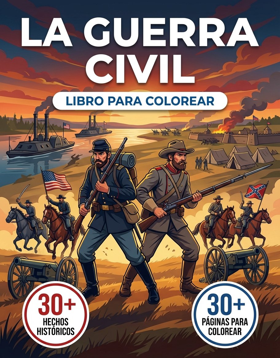 La Guerra de Secesion: el Libro de Colorear