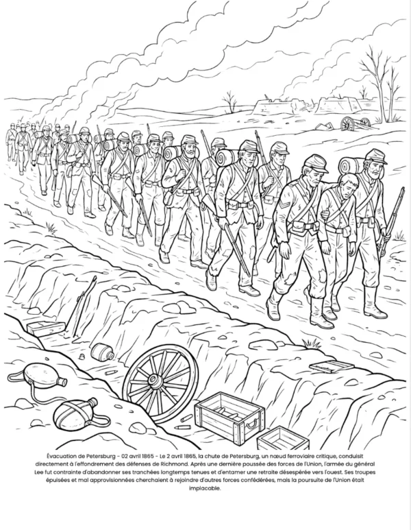 Guerre Secession French22.00.37 La Guerre de Sécession : le Livre de Coloriage