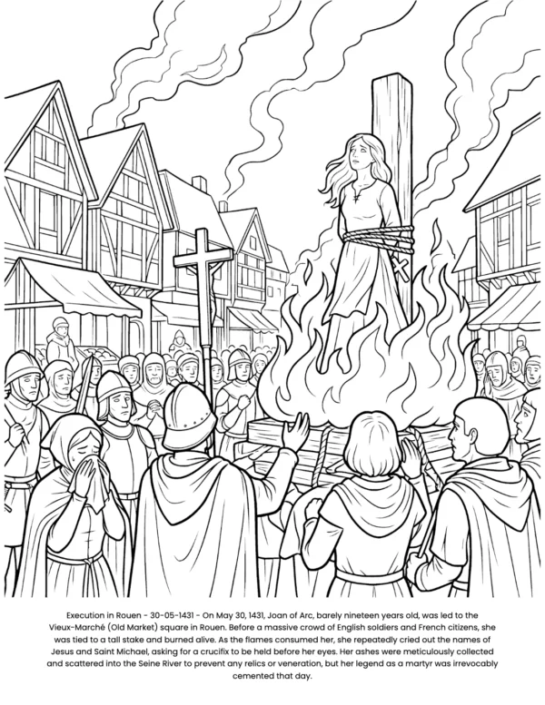 joan of arc coloring