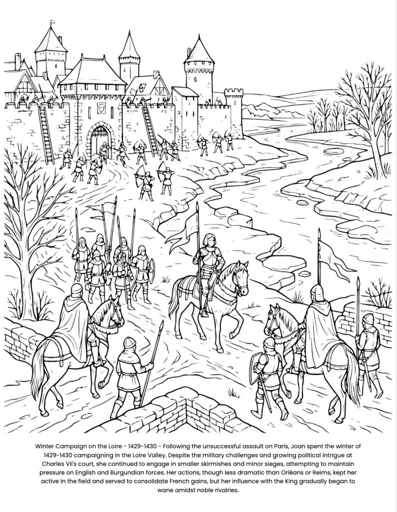 Joan of Arc: the Coloring Book coloring page preview