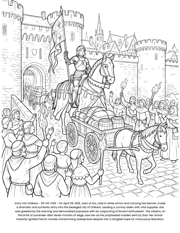 joan of arc coloring