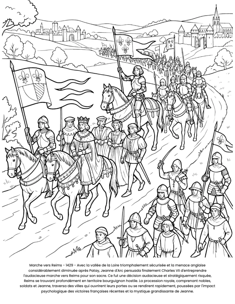 Jeanne d'Arc : le Livre de Coloriage coloring page preview