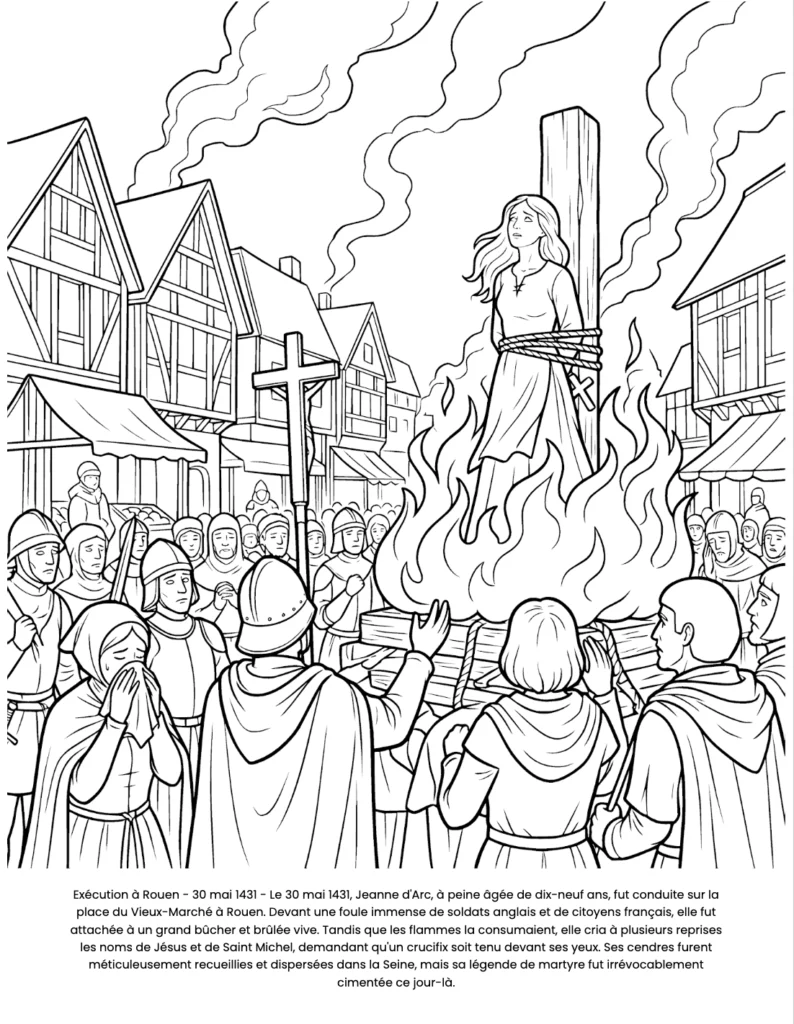 Jeanne d'Arc : le Livre de Coloriage coloring page preview
