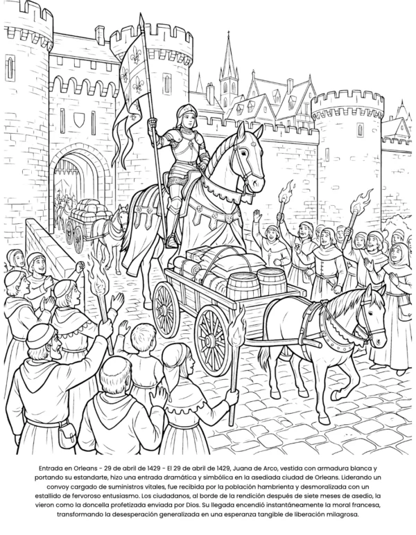 juana de arco colorear