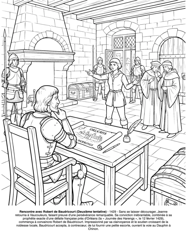 Jeanne d'Arc livre coloriage