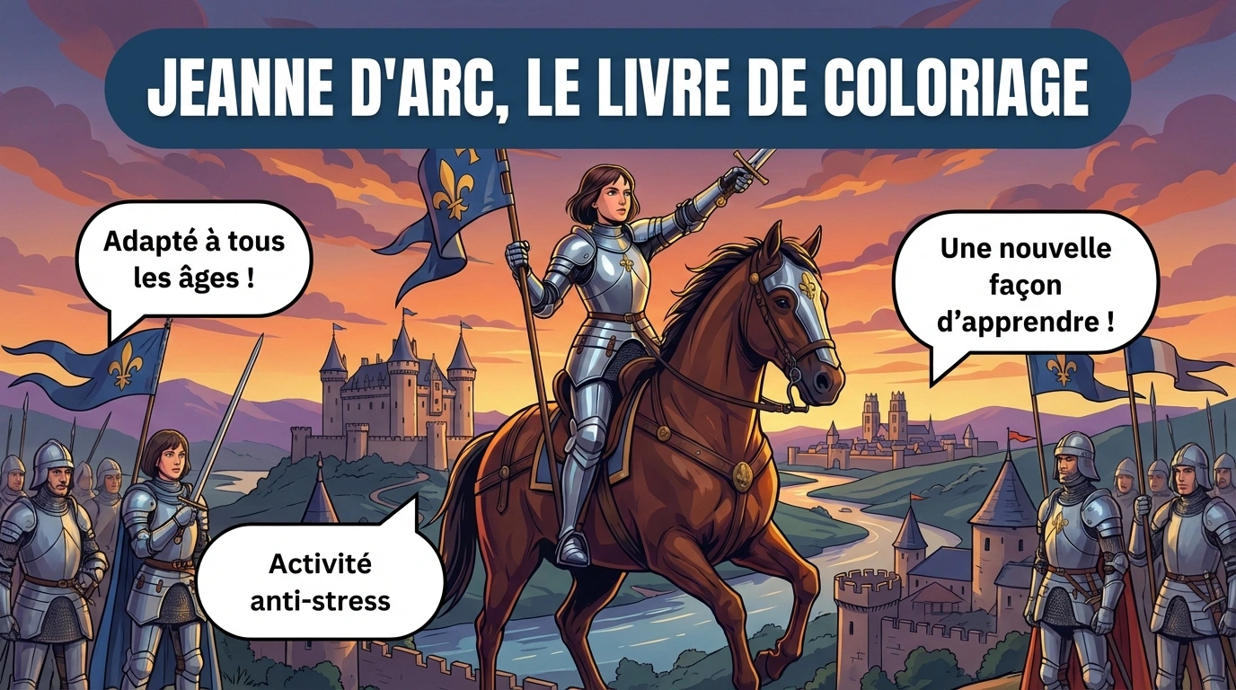 Jeanne d'Arc livre coloriage