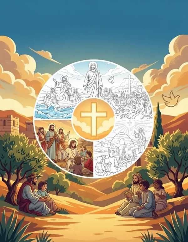 Jesus Christ Coloring Book