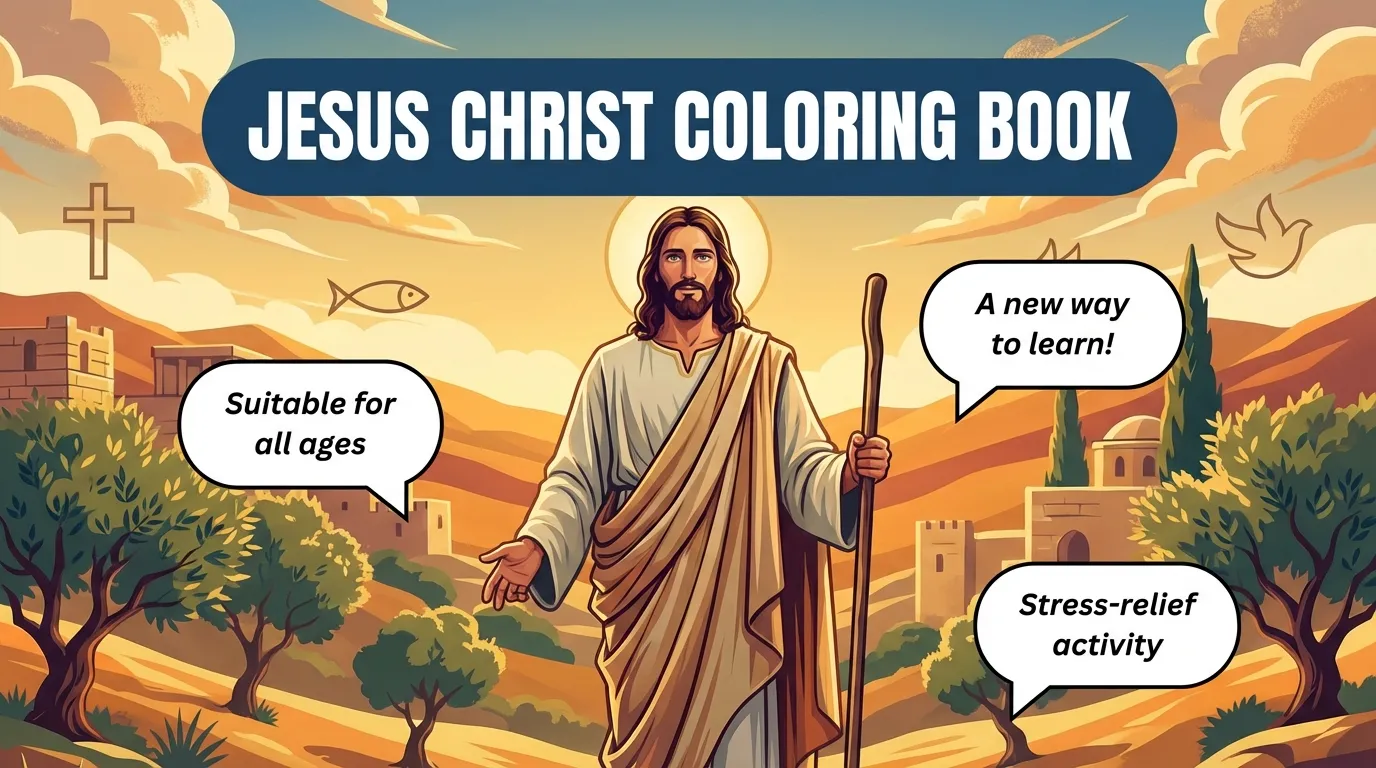 Jesus Christ Coloring Book