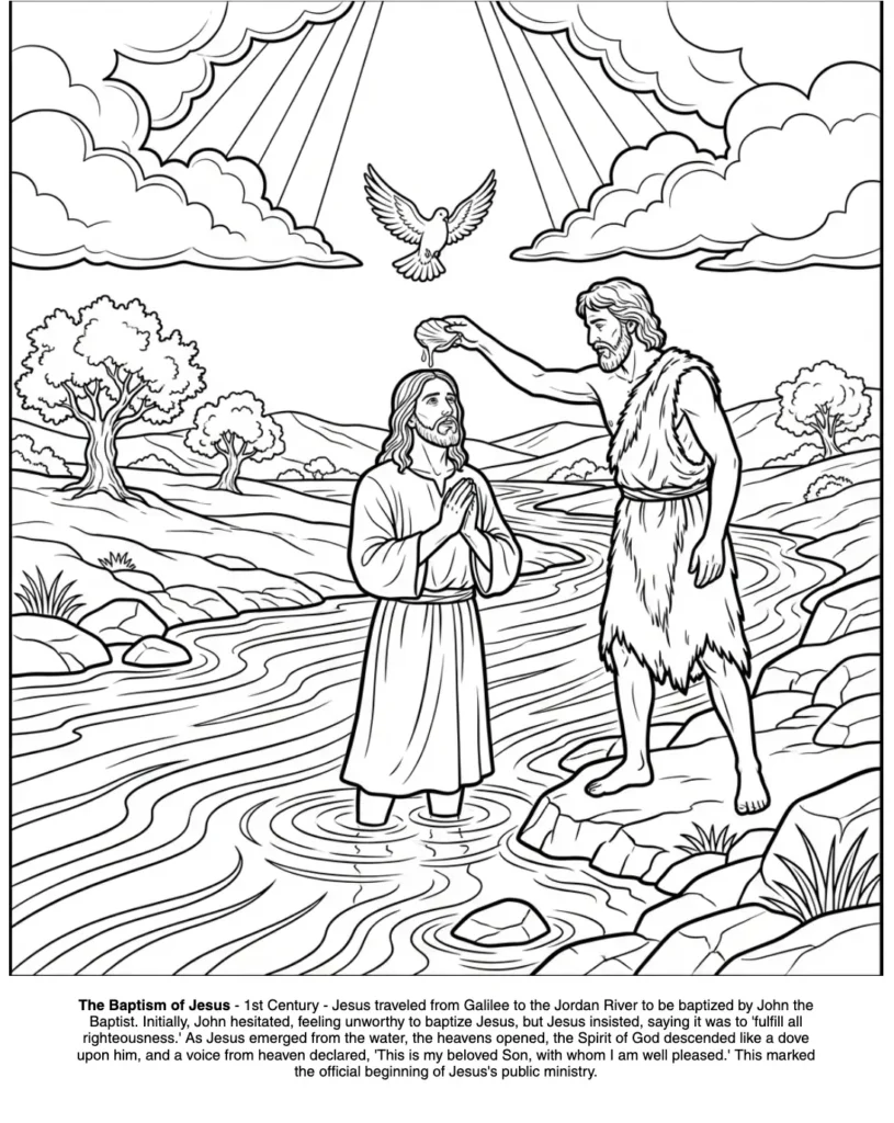 Jesus Christ: the Coloring Book coloring page preview