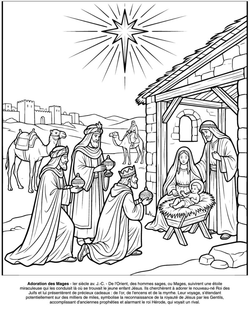 Jésus-Christ : le Livre de Coloriage coloring page preview
