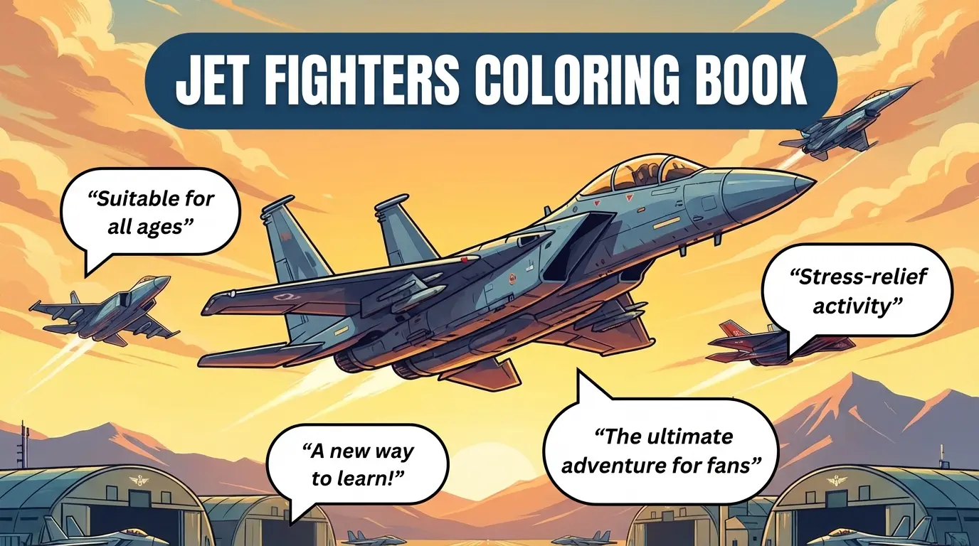 Jet Fighter Coloring Book