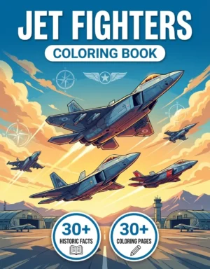 Jet Fighters Coloring Book 2