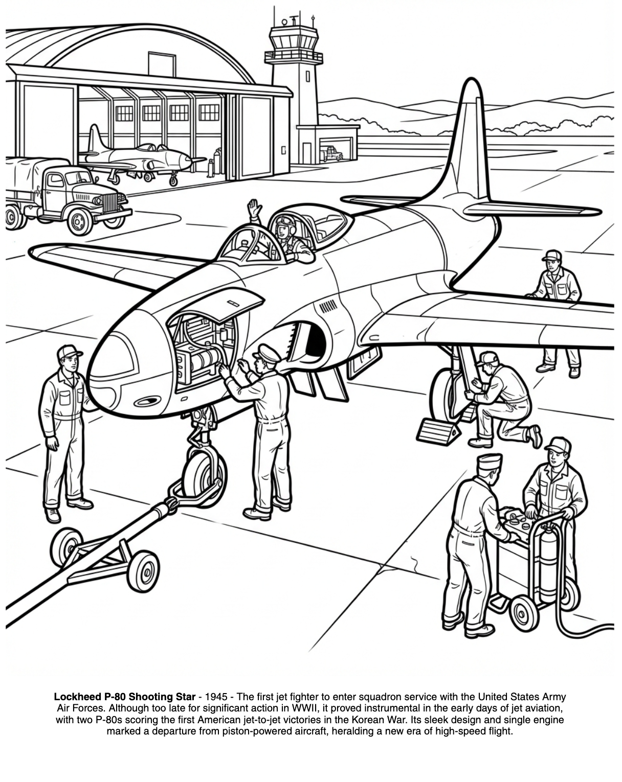 Jet Fighters Coloring Book
