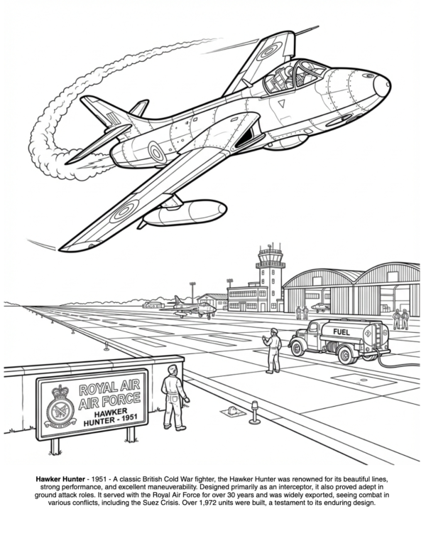 Jet Fighters Coloring Book