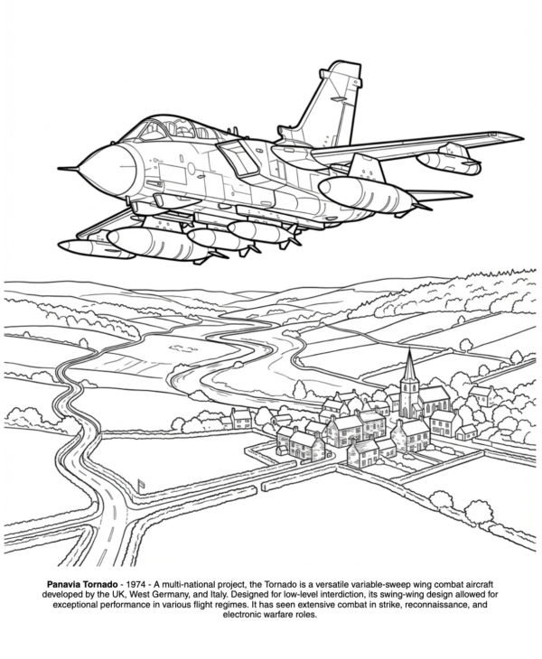 Jet Fighters Coloring Book 2