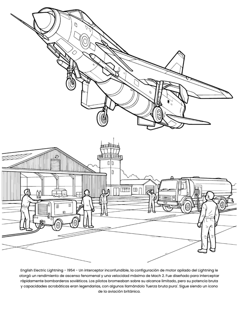 Aviones de Caza: el Libro de Colorear coloring page preview