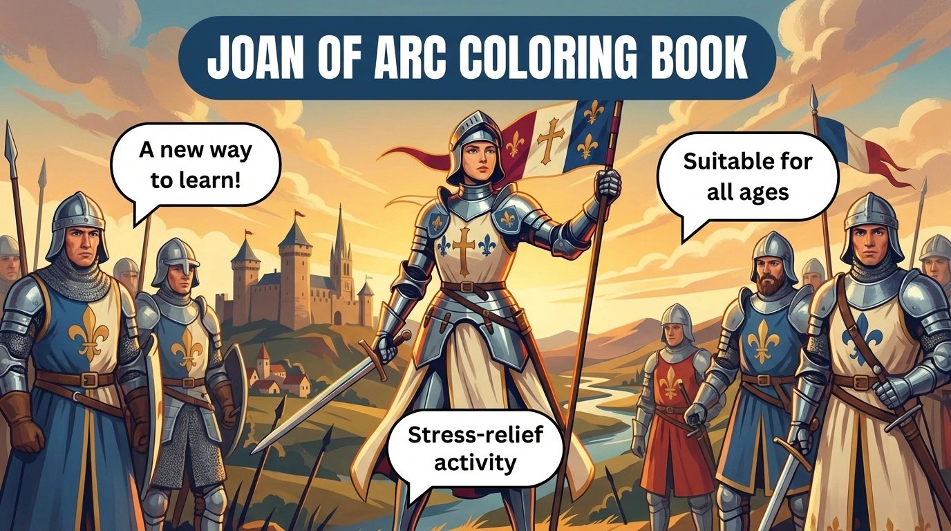 Joan of Arc Coloring Book