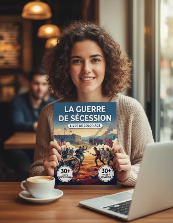 Person Coloring book - French Guerre secession