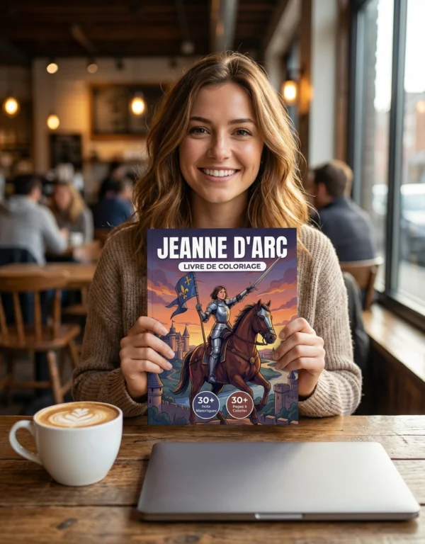 Person Coloring book - French Jean of Arc French