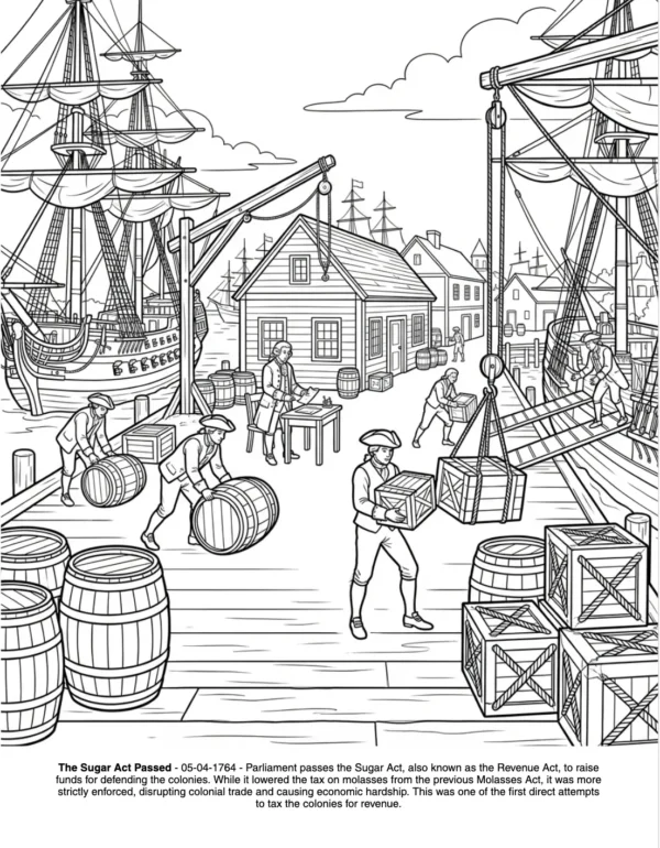 Revolution war coloring book