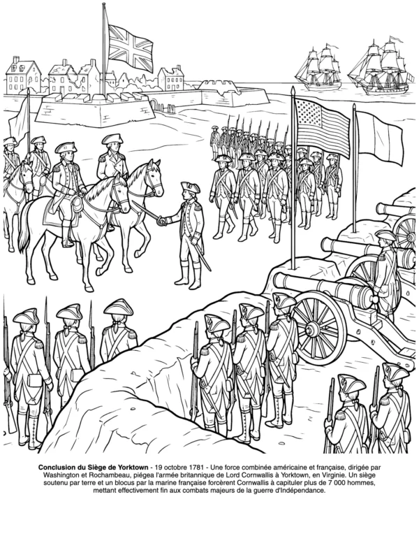 Livre coloriage revolution americaine