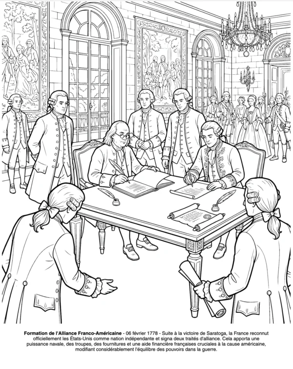 Livre coloriage revolution americaine