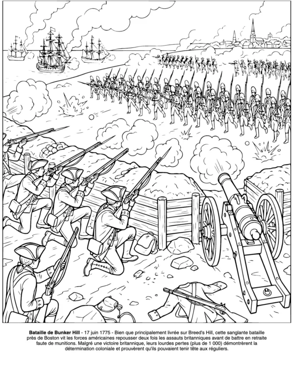 Livre coloriage revolution americaine