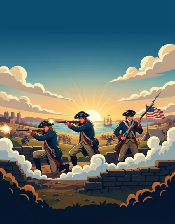 Revolution war coloring book