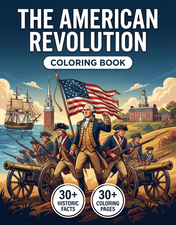 Revolution war coloring book