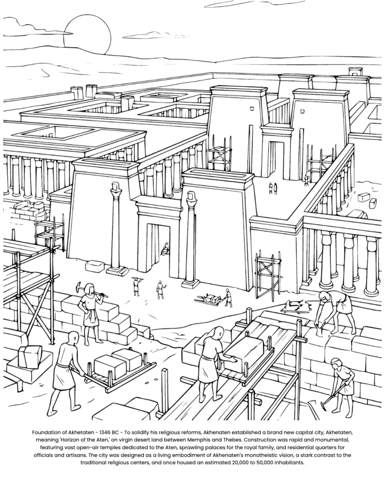 Tutankhamun: the Coloring Book coloring page preview