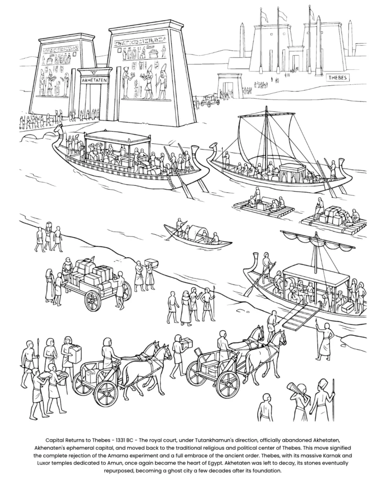 Tutankhamun: the Coloring Book coloring page preview