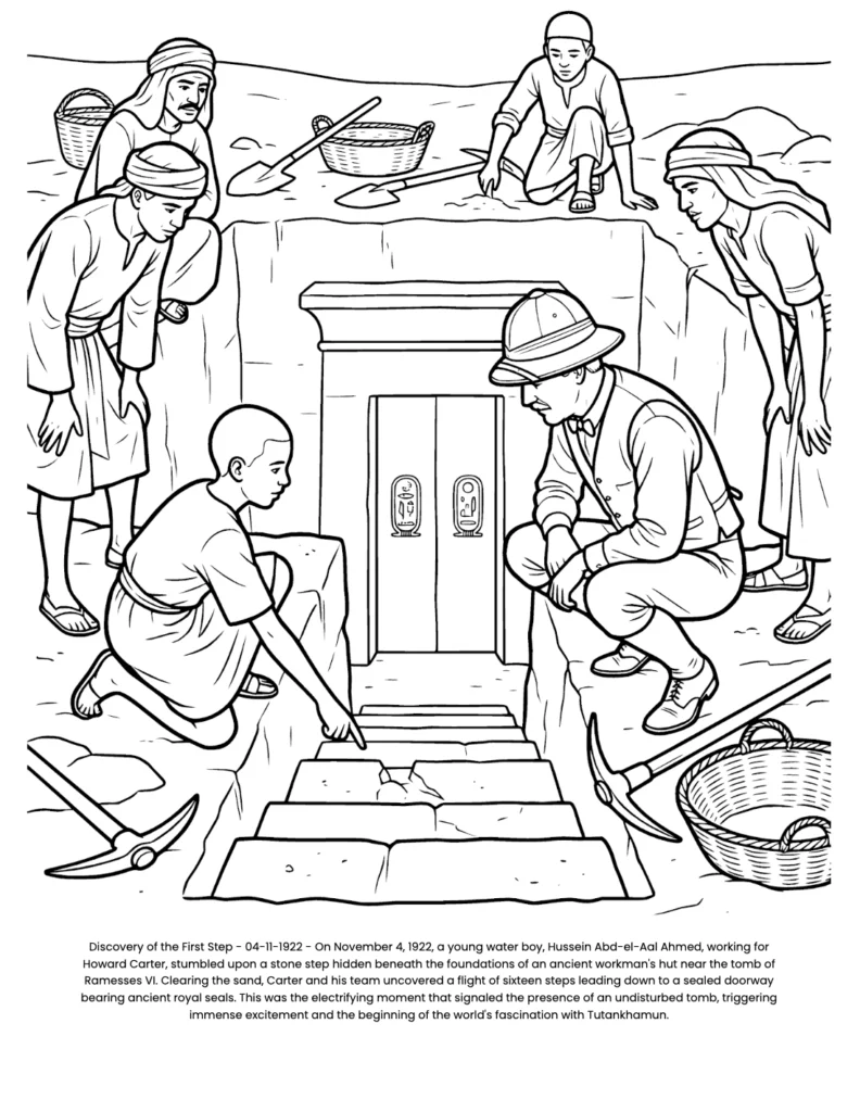 Tutankhamun: the Coloring Book coloring page preview