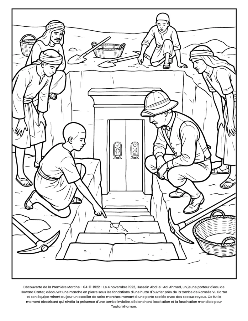 Tutankamun: el Libro de Colorear coloring page preview