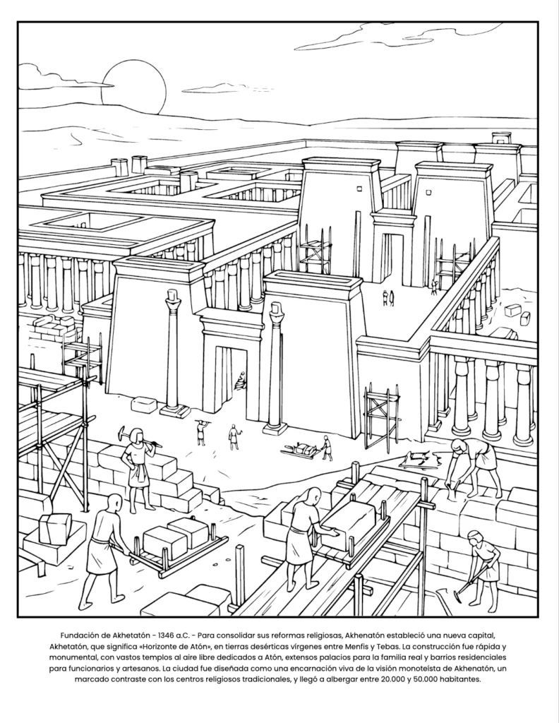Tutankamun: el Libro de Colorear coloring page preview