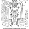Toutankhamon livre coloriage