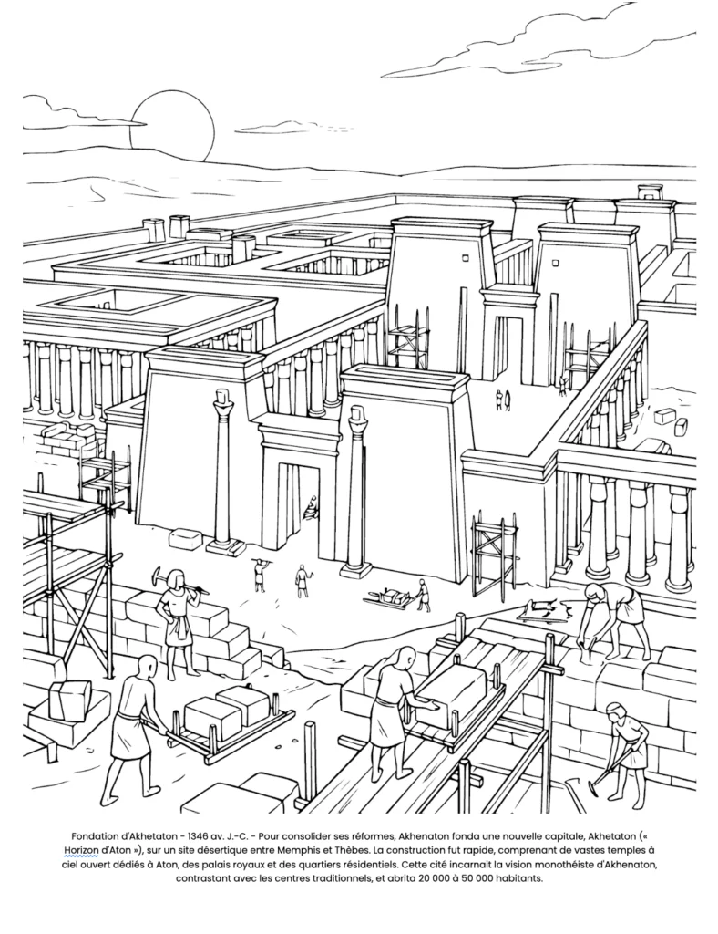 Toutankhamon : le Livre de Coloriage coloring page preview